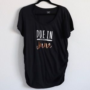 Due In June T-shirt size XL